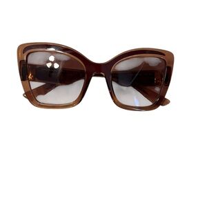 Dolce & Gabbana Brown Butterfly Glasses in Excellent Condition